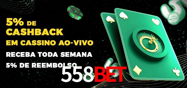 Promoções do cassino ao Vivo 558bet